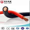 Padrão isolado do IEC do cabo da soldadura do vermelho alaranjado borracha flexível preta