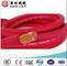 Padrão isolado do IEC do cabo da soldadura do vermelho alaranjado borracha flexível preta
